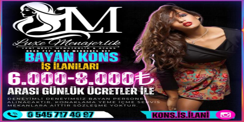 Muğla Kons menajeri iş ilanları 0545 717 40 97