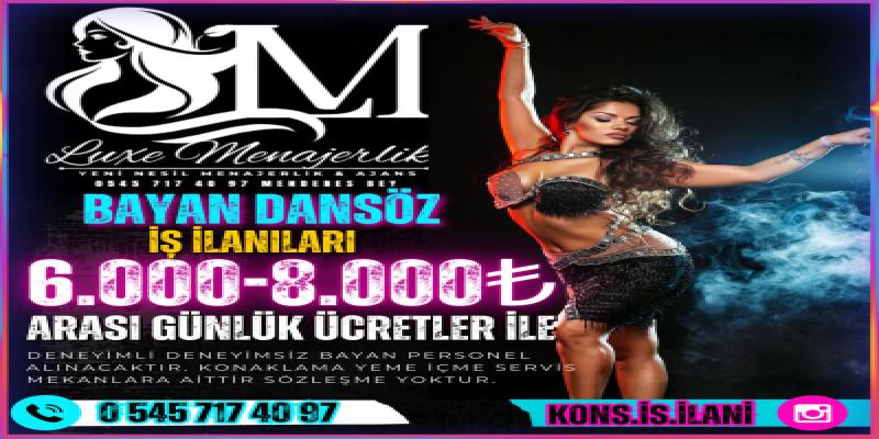 Menemen Kons iş ilanları 0545 717 40 97